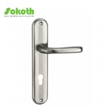 Aluminum door Handle with iron plate