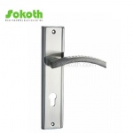 Aluminum door Handle with iron plate