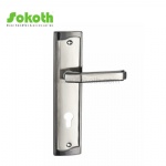 Aluminum door Handle with iron plate