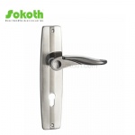 Aluminum door Handle with iron plate