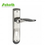 Aluminum door Handle with iron plate