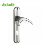 Aluminum door Handle with iron plate