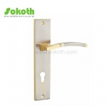 Aluminum door Handle with iron plate