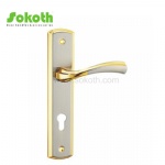 Aluminum door Handle with iron plate