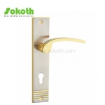 Aluminum door Handle with iron plate