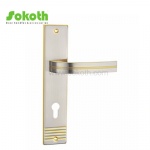 Aluminum door Handle with iron plate