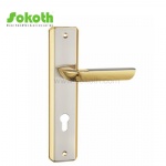 Aluminum door Handle with iron plate