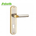 Aluminum door Handle with iron plate