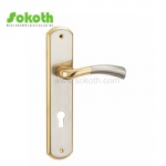 Aluminum door Handle with iron plate