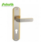 Aluminum door Handle with iron plate