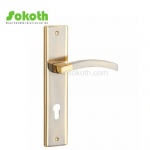 Aluminum door Handle with iron plate