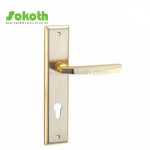 Aluminum door Handle with iron plate