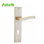 Aluminum door Handle with iron plate