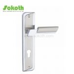 Aluminum door Handle with iron plate