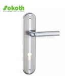 Aluminum door Handle with iron plate