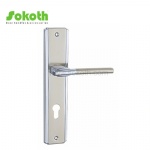 Aluminum door Handle with iron plate