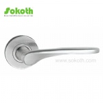 stainless steel handle on rose