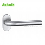 stainless steel handle on rose