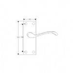 SS Plate Door Handle