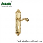 Plate door handle