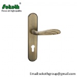 Plate door handle