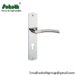 Plate door handle