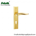 Plate door handle